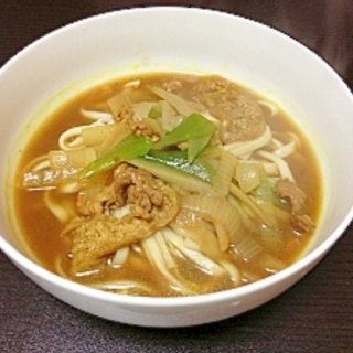 夜食にさらりカレーうどん